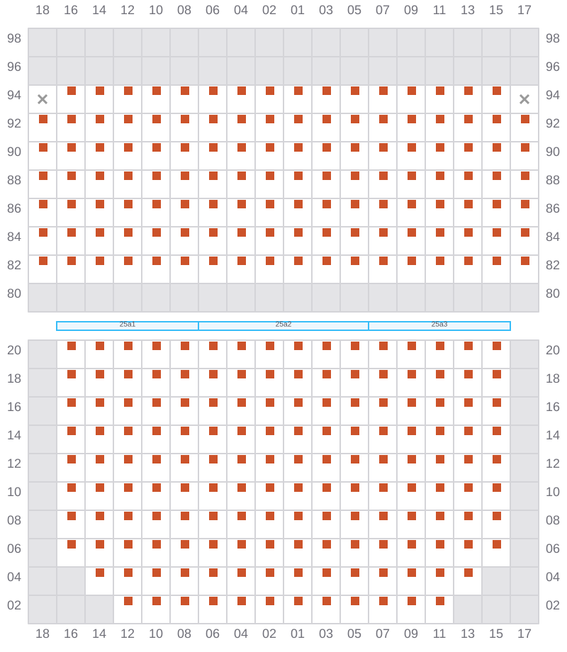 Bay 027 view and slots of APL NEW YORK