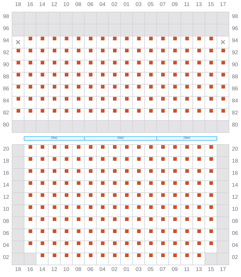 Bay 031 view and slots of APL NEW YORK