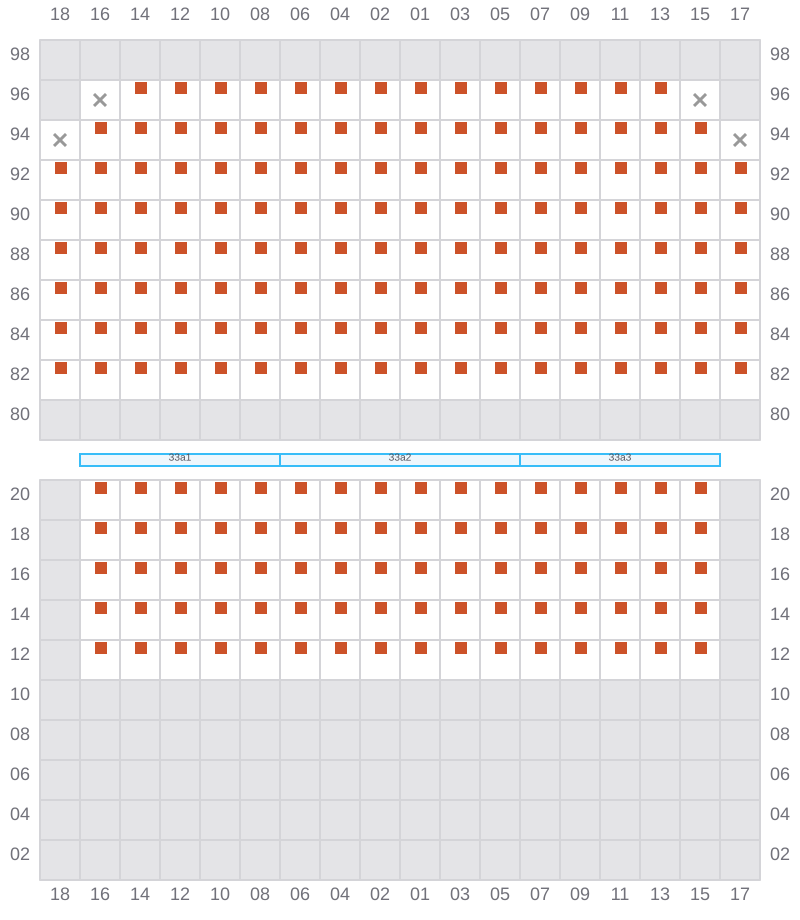Bay 035 view and slots of APL NEW YORK