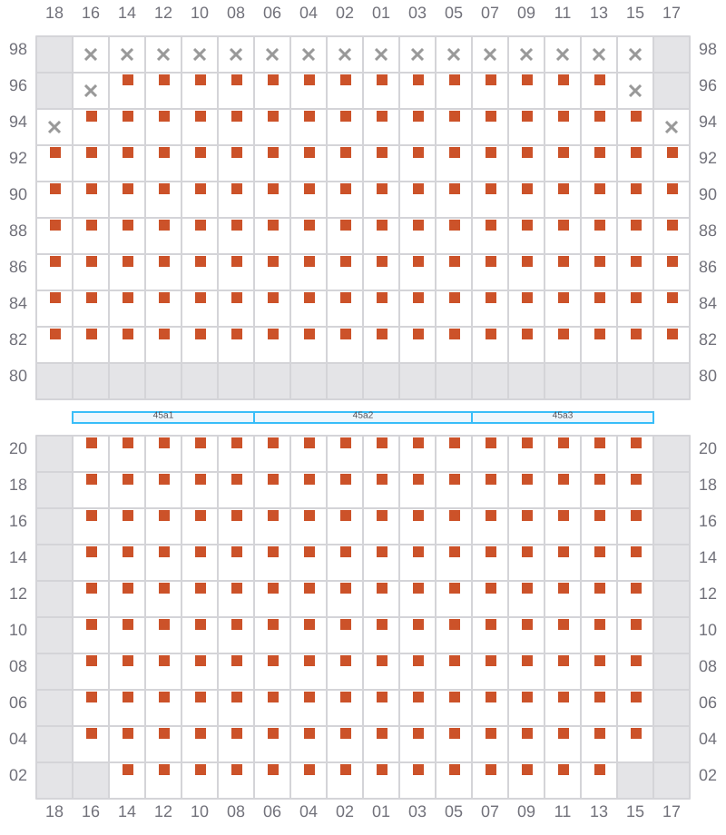 Bay 047 view and slots of APL NEW YORK