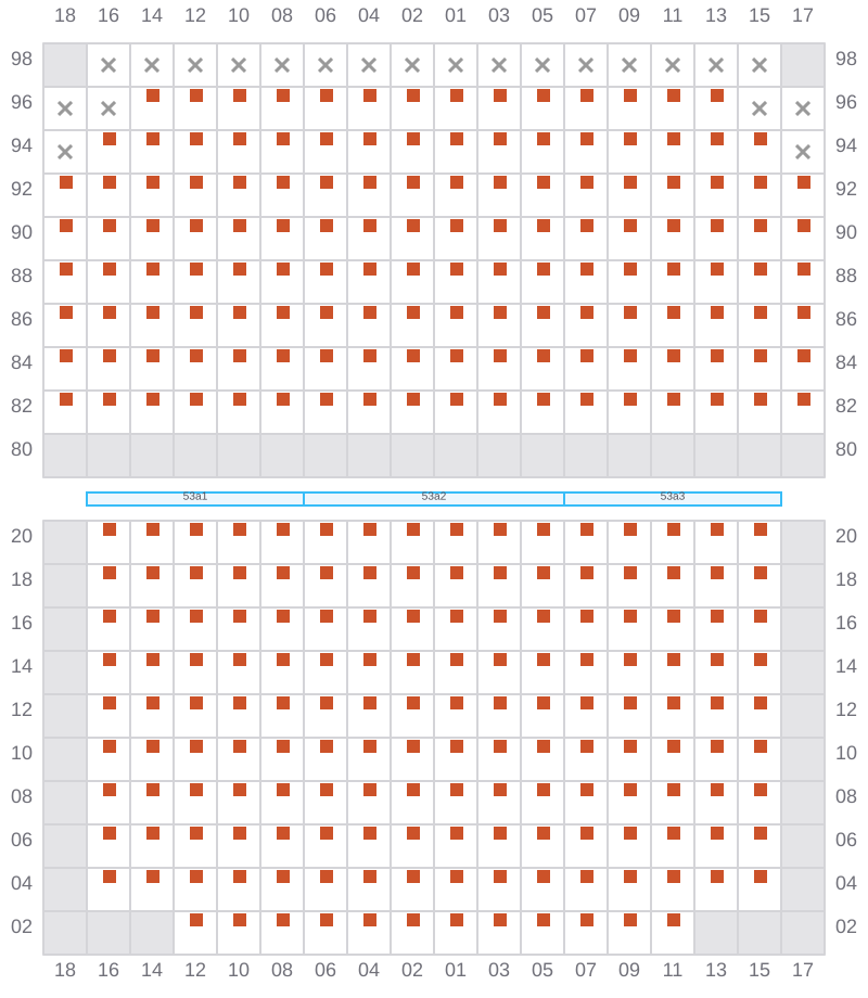 Bay 055 view and slots of APL NEW YORK