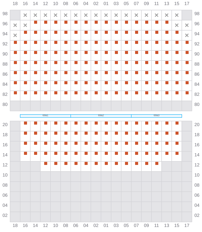 Bay 071 view and slots of APL NEW YORK
