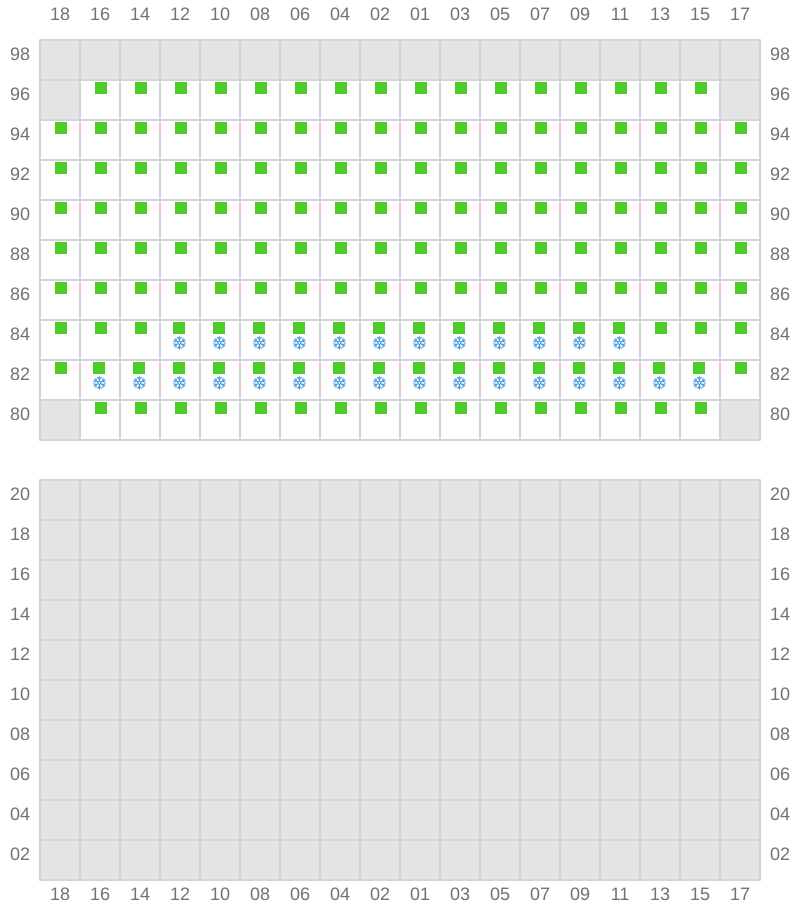 Bay 073 view and slots of APL NEW YORK