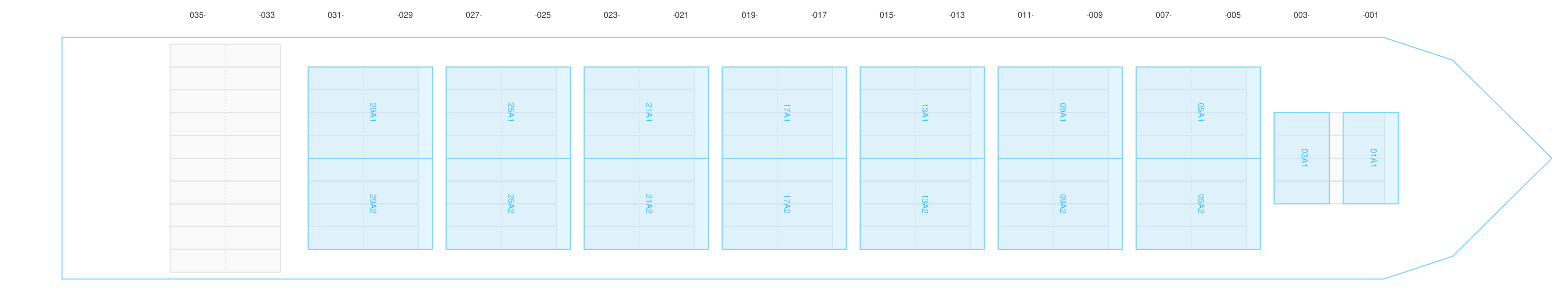 Deck view of WARNOW MASTER