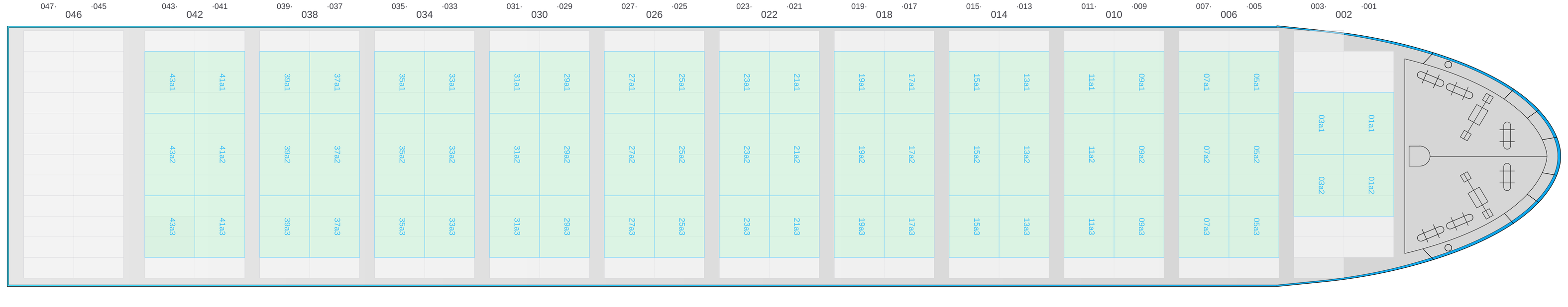Deck view of DORIS OCEAN