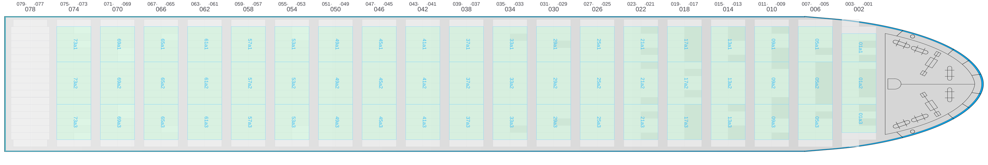 Deck view of ONE ARCADIA