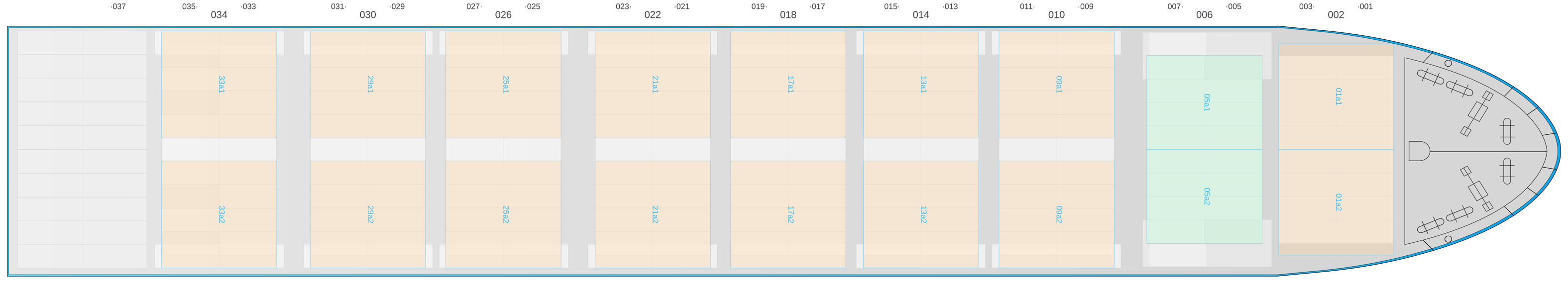 Deck view of HANSA LANKA