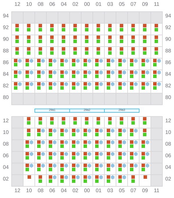 Bay 029 view and slots of CAPE SPENCER