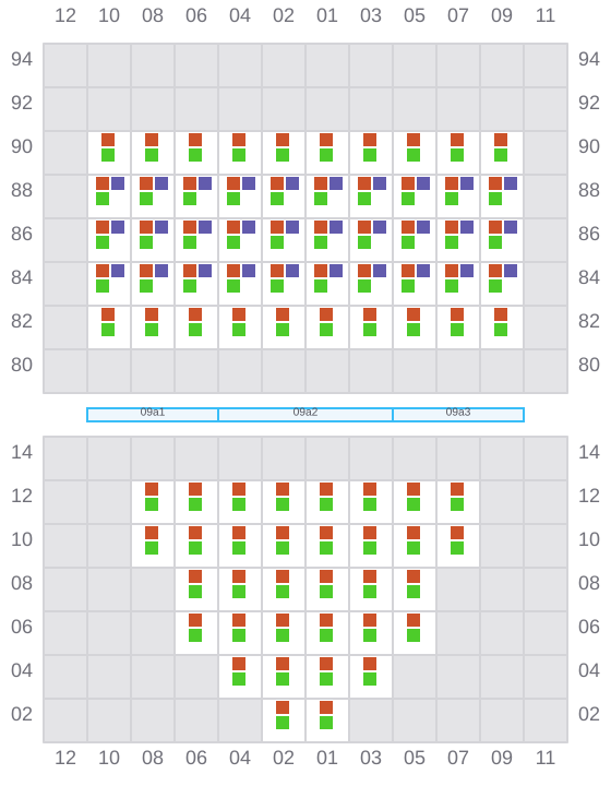 Bay 009 view and slots of HALSTED