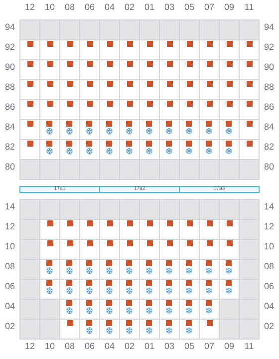Bay 019 view and slots of HALSTED