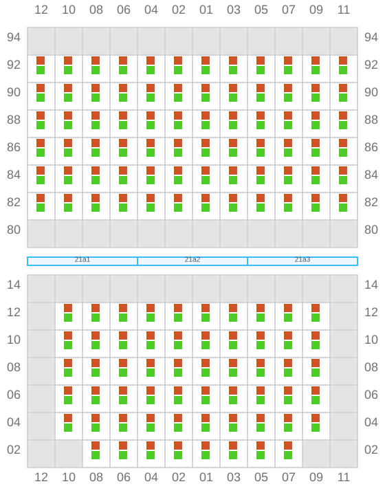 Bay 021 view and slots of HALSTED