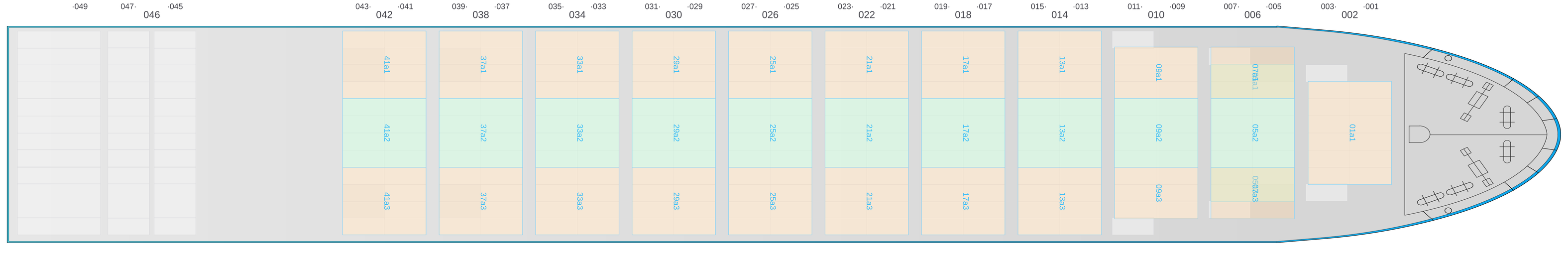 Deck view of HALSTED