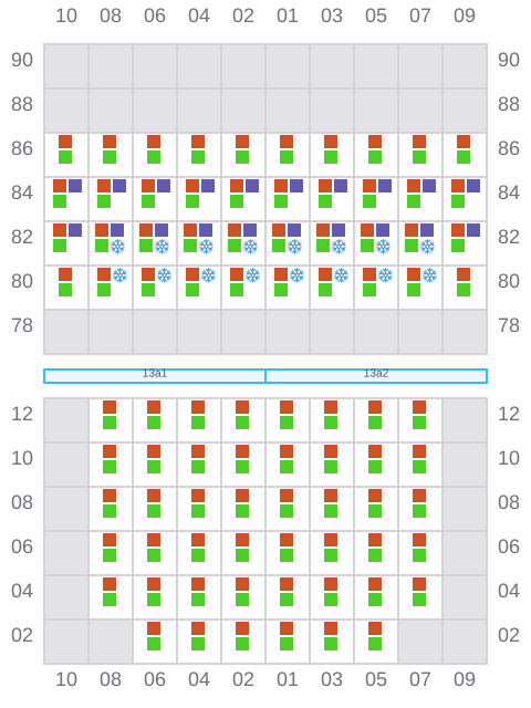 Bay 013 view and slots of JOST