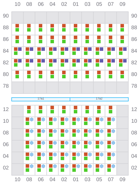 Bay 017 view and slots of JOST