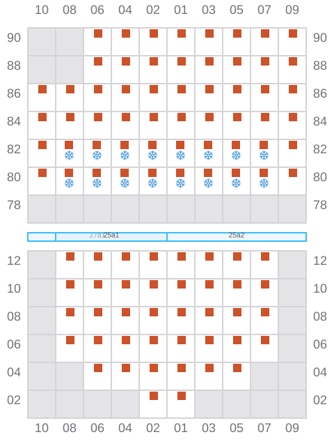Bay 027 view and slots of JOST