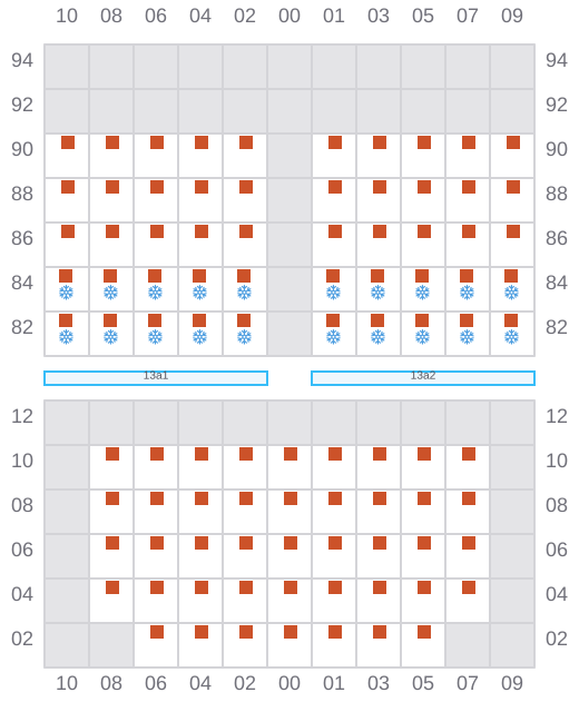 Bay 015 view and slots of EF EMMA