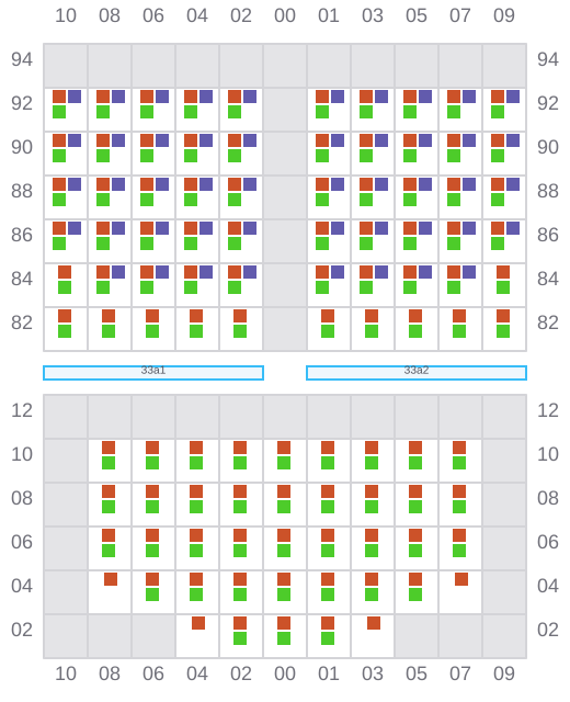 Bay 033 view and slots of EF EMMA