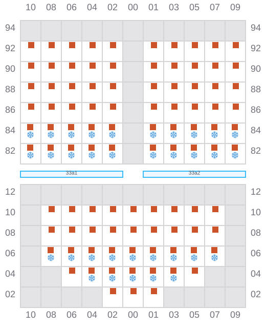 Bay 035 view and slots of EF EMMA
