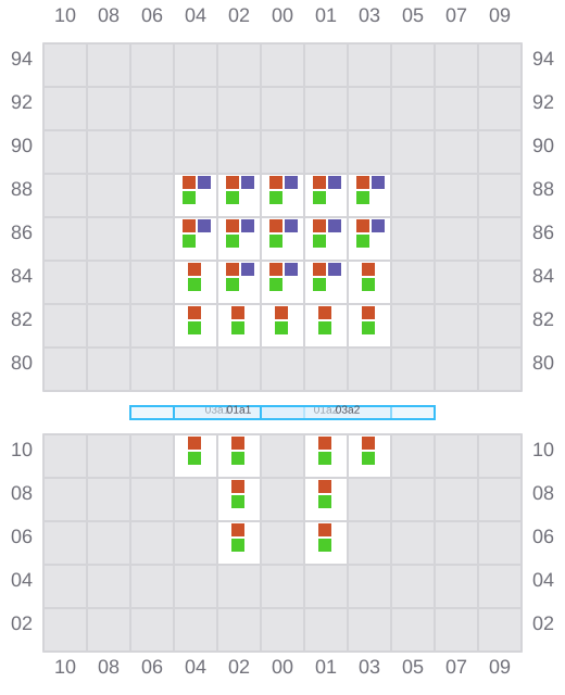 Bay 001 view and slots of BOX ENDURANCE