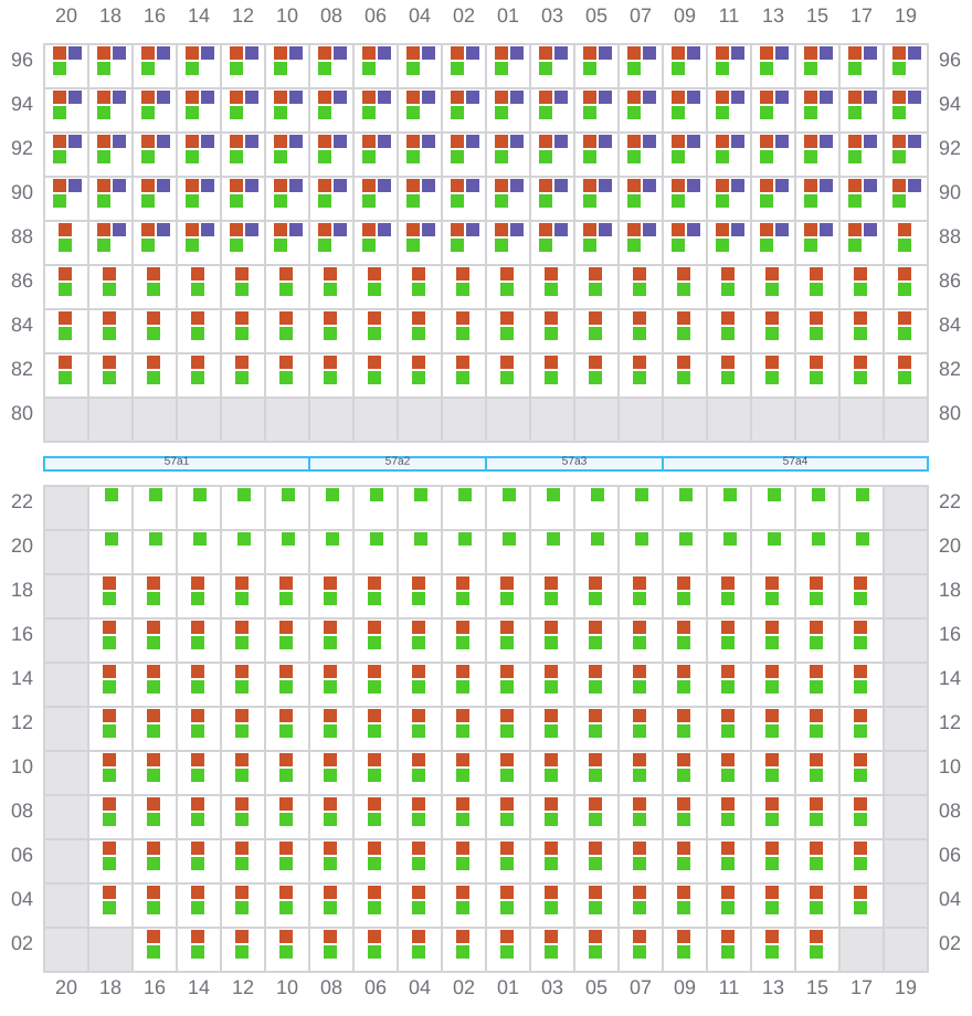Bay 059 view and slots of COSCO DENMARK