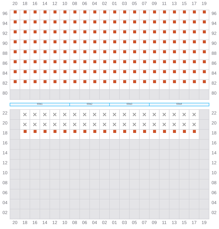 Bay 069 view and slots of COSCO DENMARK