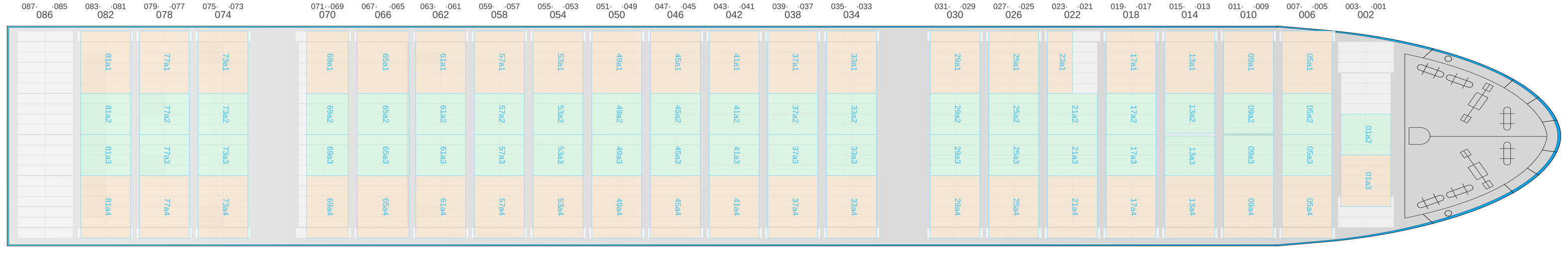Deck view of COSCO DENMARK