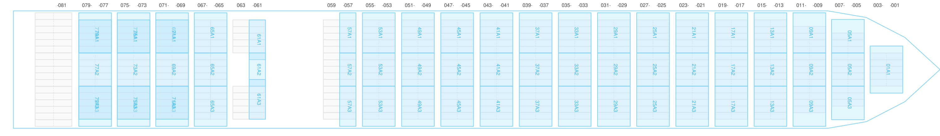 Deck view of ADRIAN MAERSK