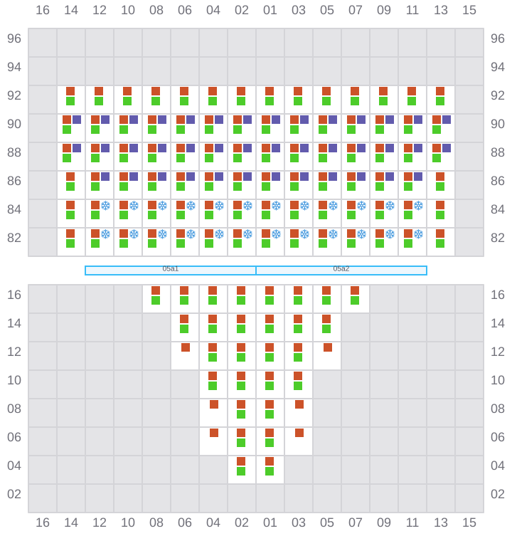 Bay 007 view and slots of ESL NHAVA SHEVA