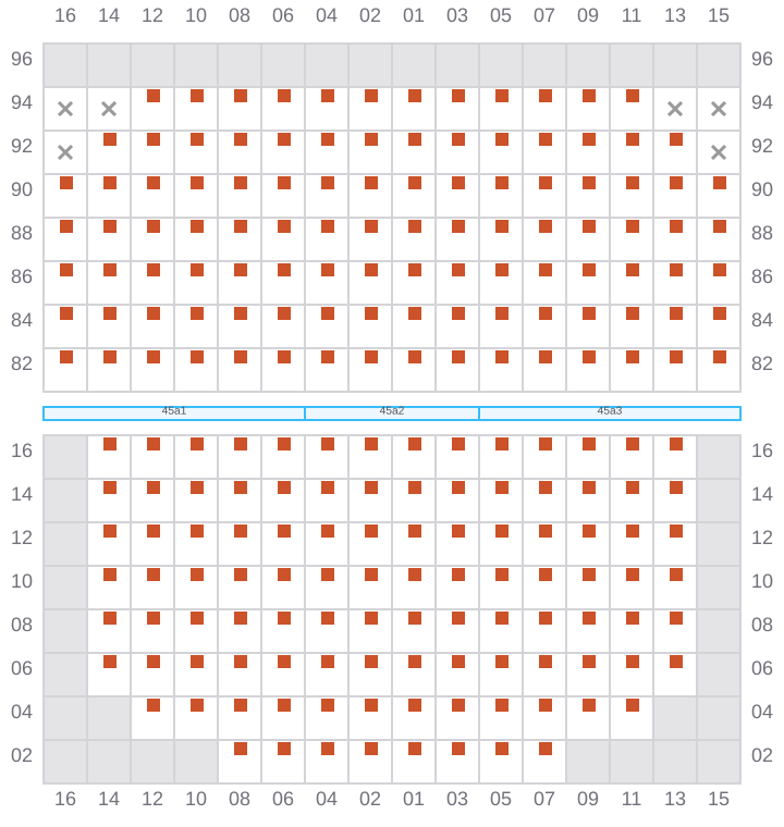 Bay 045 view and slots of ESL NHAVA SHEVA