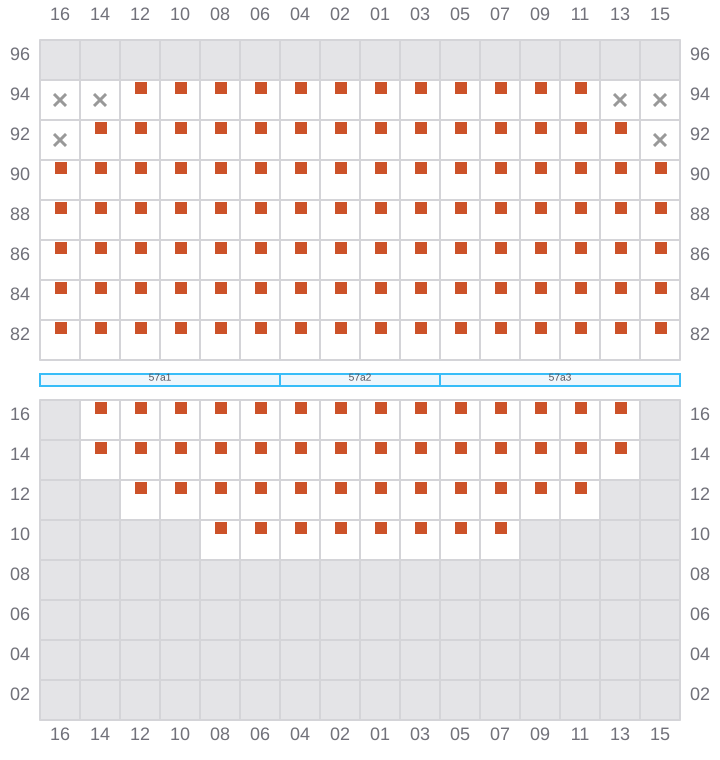 Bay 057 view and slots of ESL NHAVA SHEVA