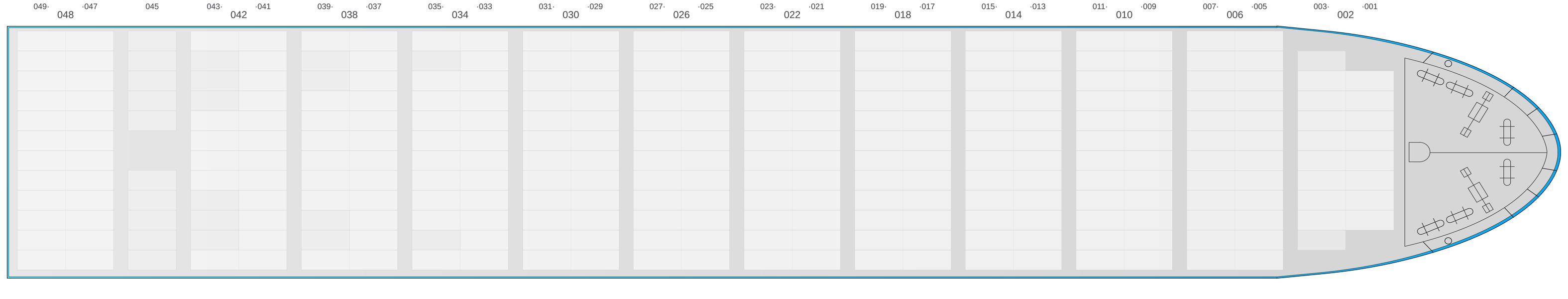 Deck view of AS CARLOTTA