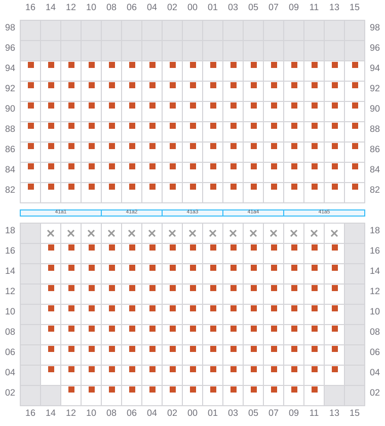 Bay 041 view and slots of EVER SIGMA