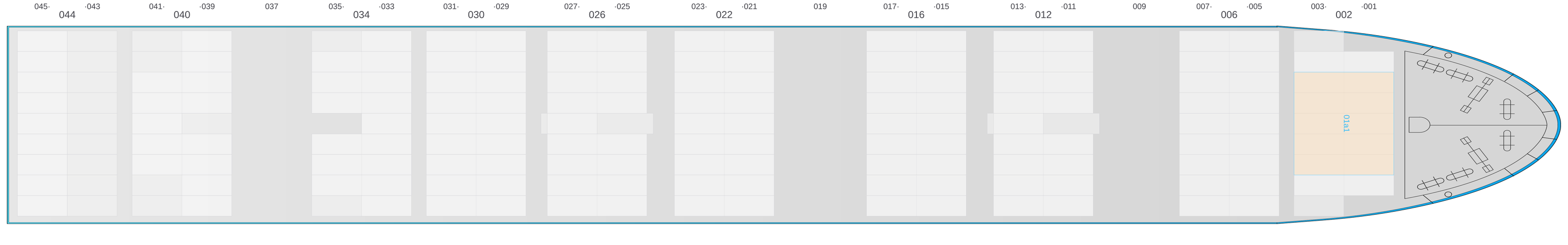 Deck view of CLAIRE A