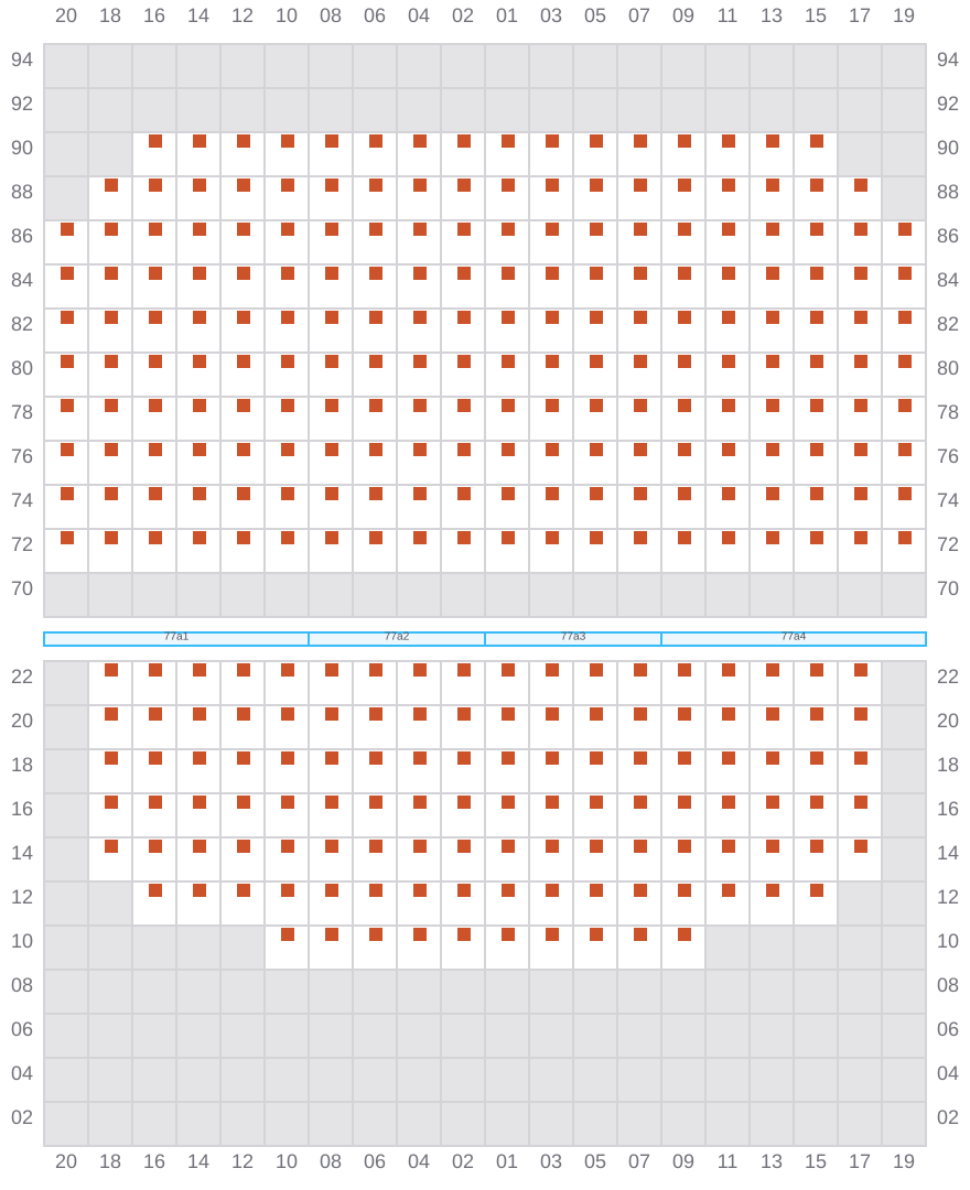 Bay 079 view and slots of CMA CGM MAGELLAN