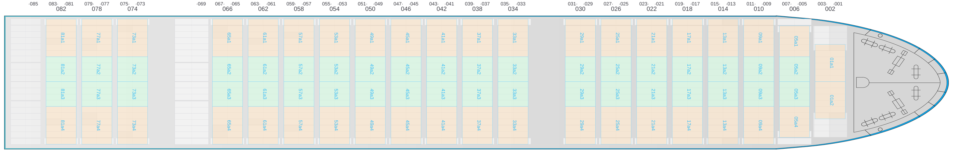 Deck view of CMA CGM MAGELLAN