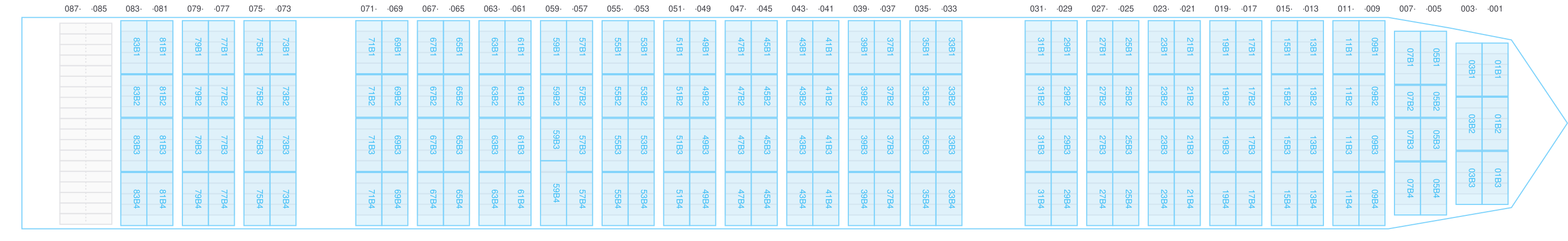 Deck view of COSCO SHIPPING PEONY