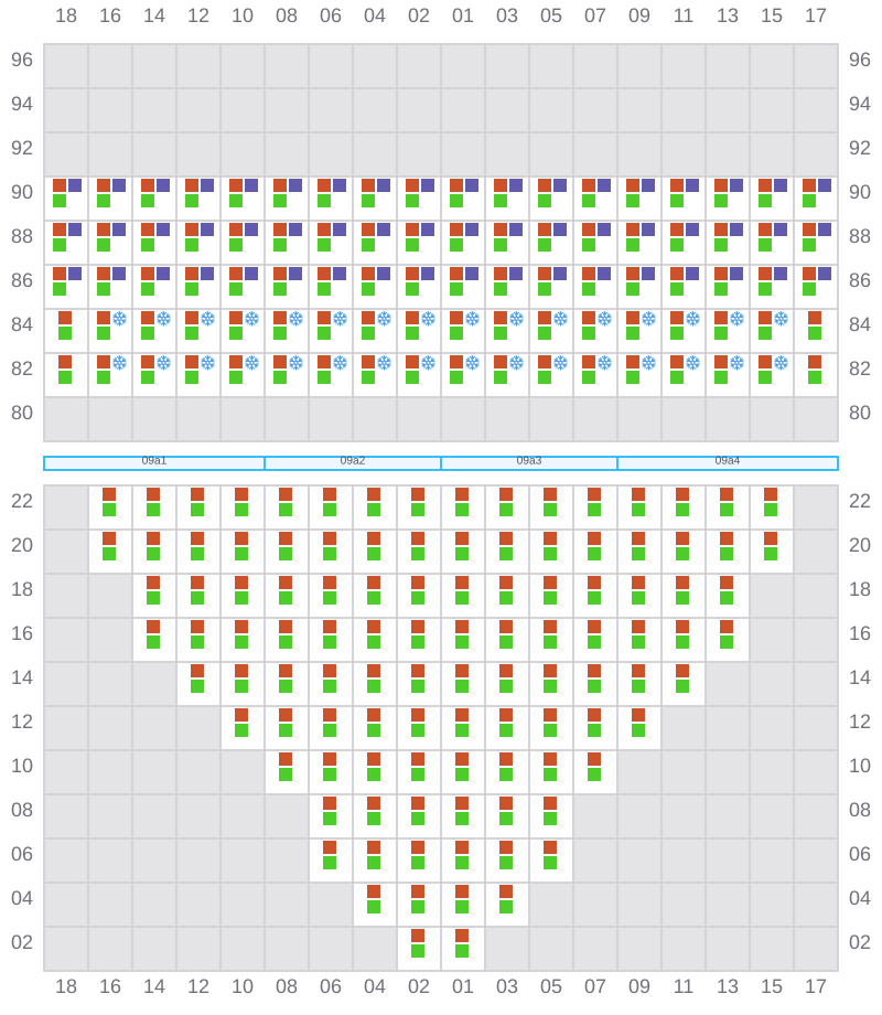 Bay 009 view and slots of APL DUBLIN