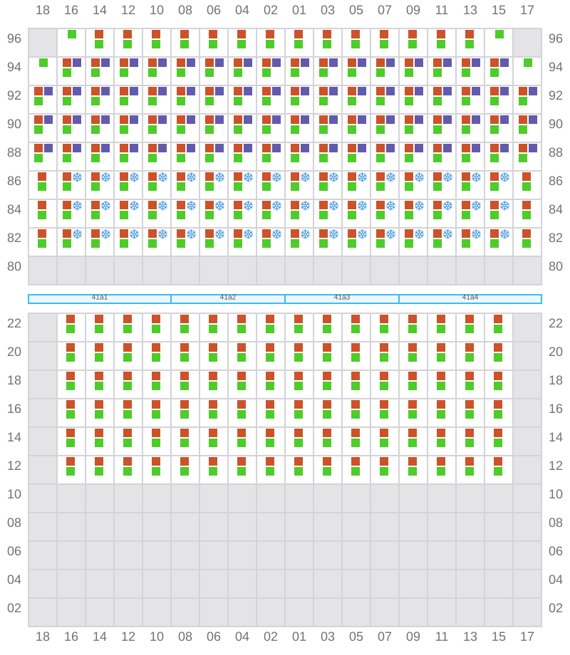 Bay 041 view and slots of APL DUBLIN