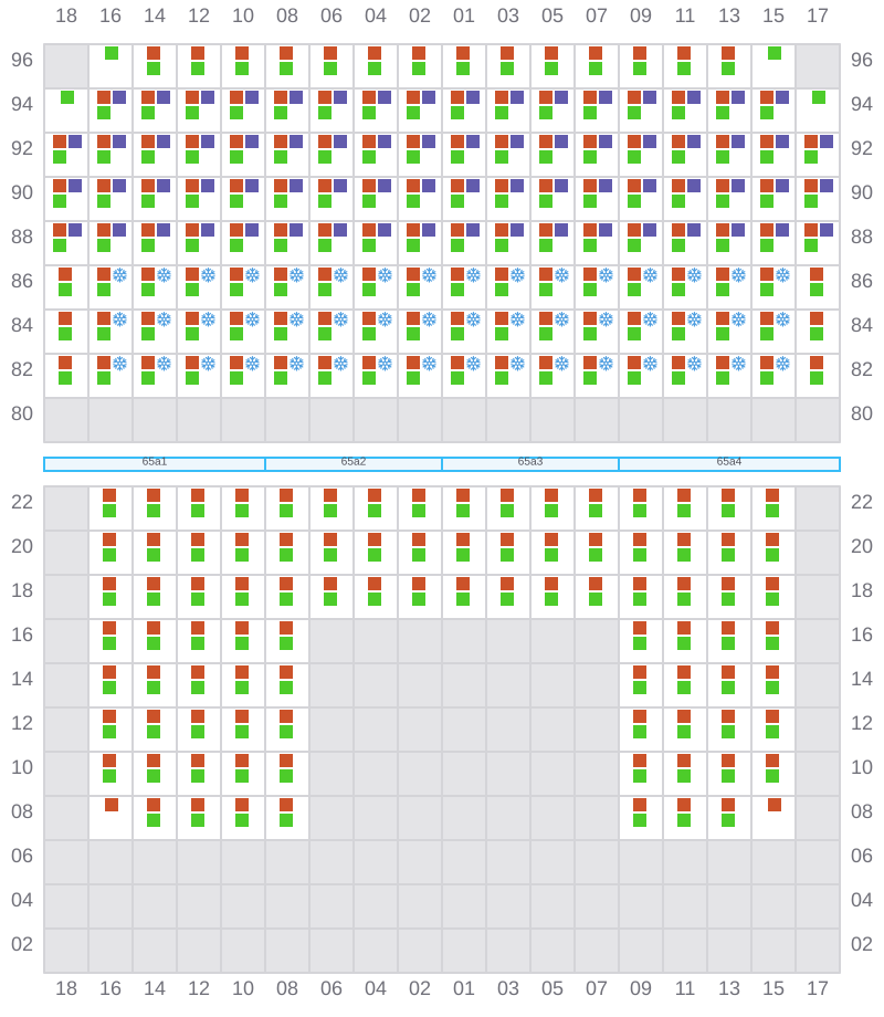 Bay 065 view and slots of APL DUBLIN