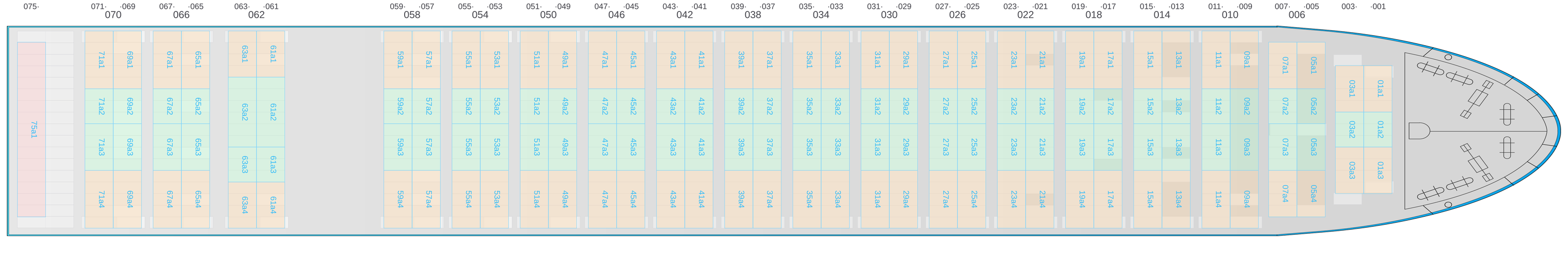 Deck view of MSC DARIEN