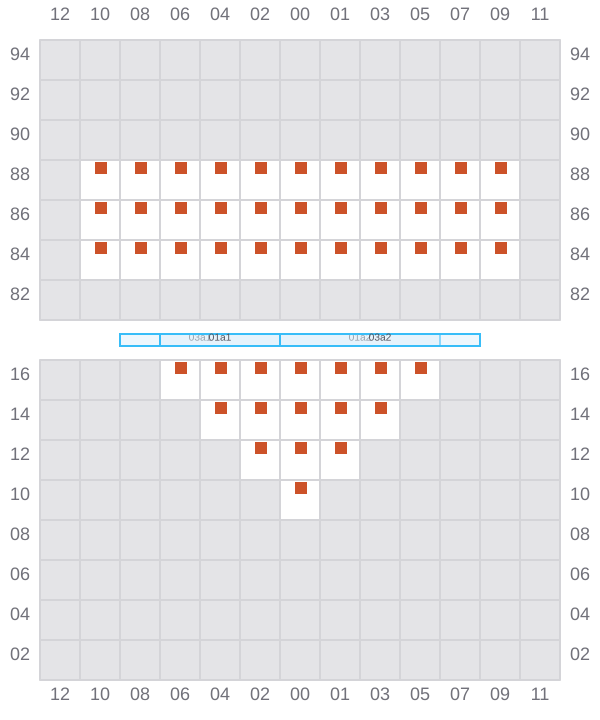 Bay 003 view and slots of DUBLIN EXPRESS