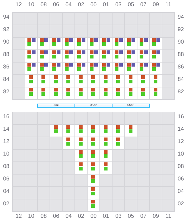 Bay 005 view and slots of DUBLIN EXPRESS