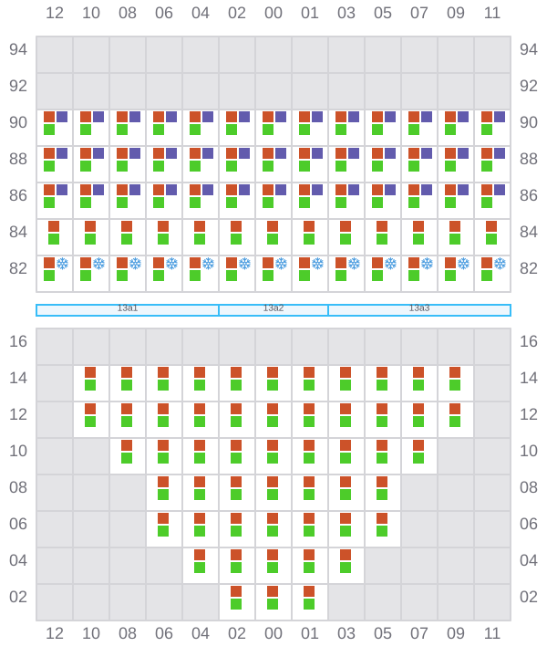 Bay 013 view and slots of DUBLIN EXPRESS