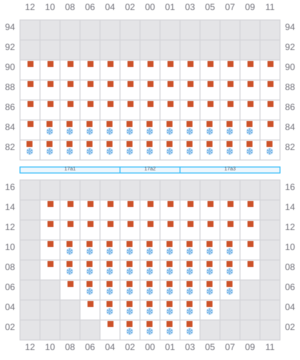 Bay 019 view and slots of DUBLIN EXPRESS