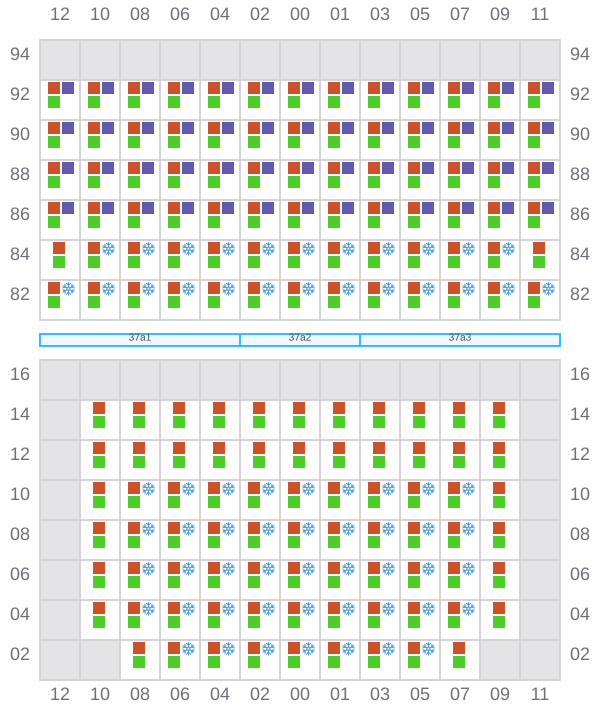 Bay 037 view and slots of DUBLIN EXPRESS
