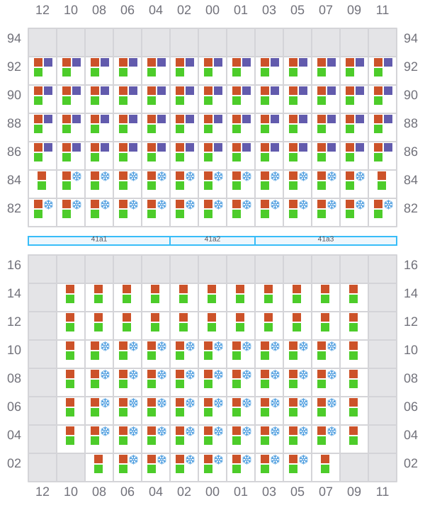Bay 041 view and slots of DUBLIN EXPRESS