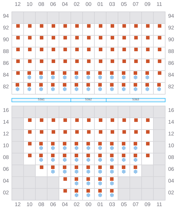 Bay 055 view and slots of DUBLIN EXPRESS
