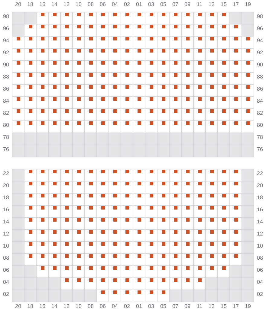 Bay 067 view and slots of TITAN