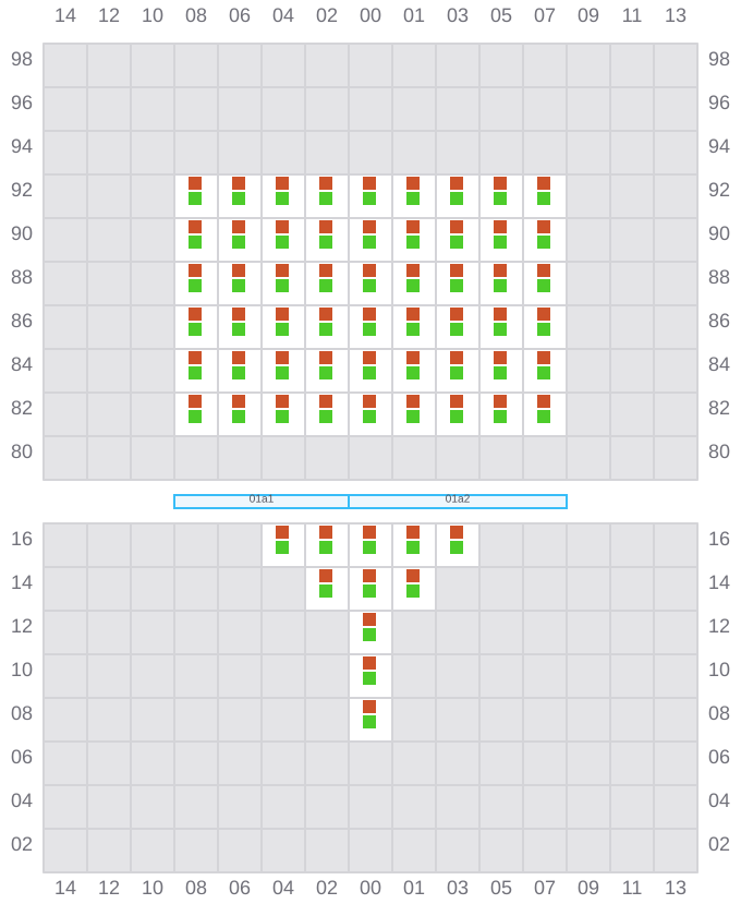 Bay 001 view and slots of CARL SCHULTE