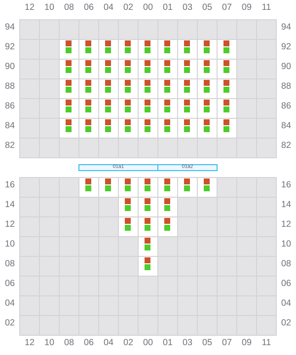 Bay 001 view and slots of AITOLIKOS